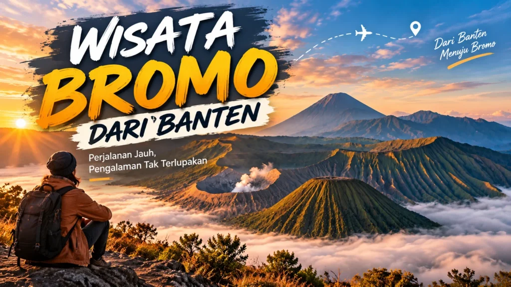 Wisata Bromo dari Banten saat sunrise dengan panorama Gunung Bromo